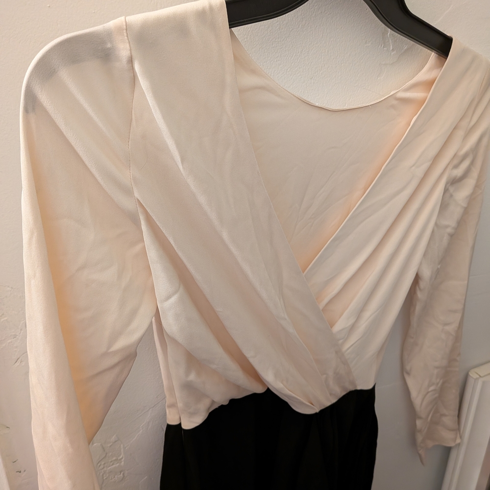 Vionnet Cream and Black Blouse